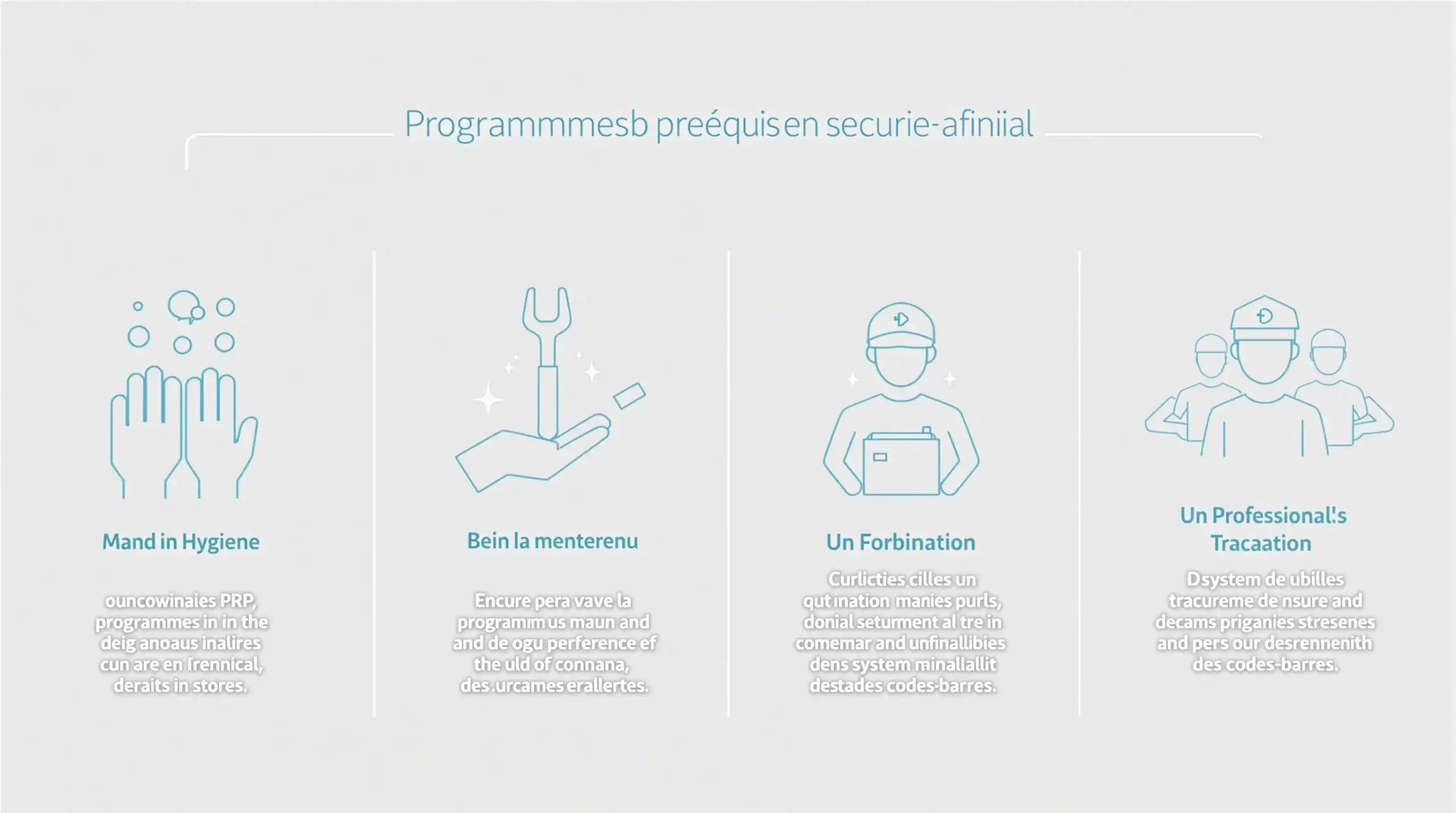 programme prérequis normes haccp
