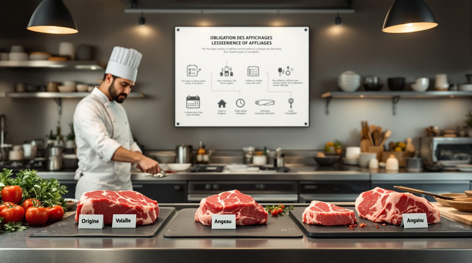 affichage origine des viandes normes haccp