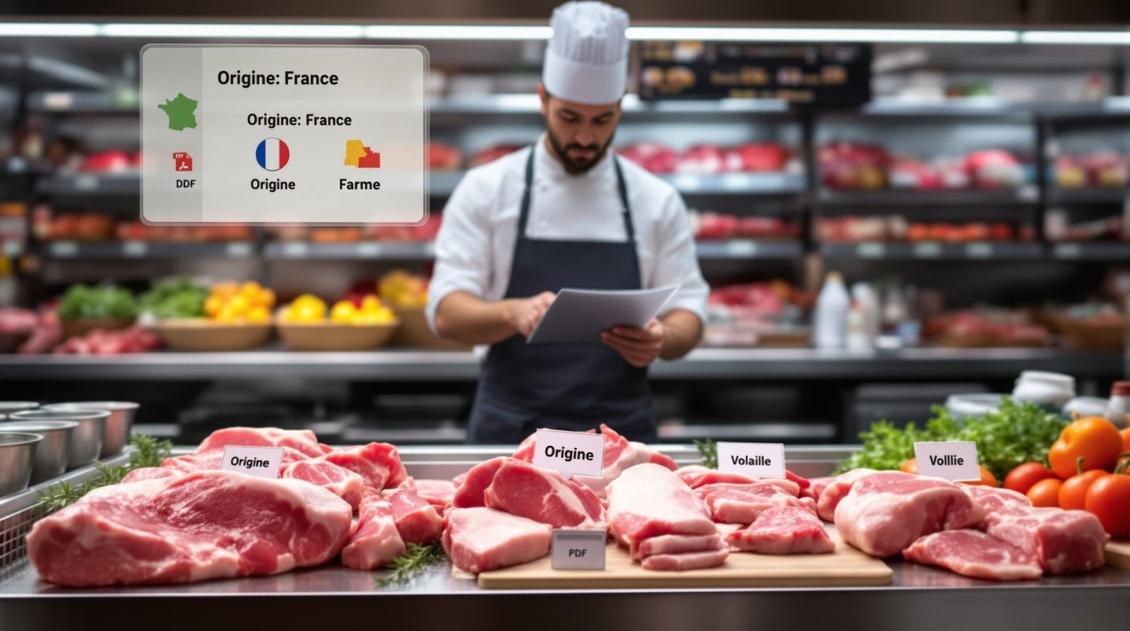 affichage origine des viandes normes haccp