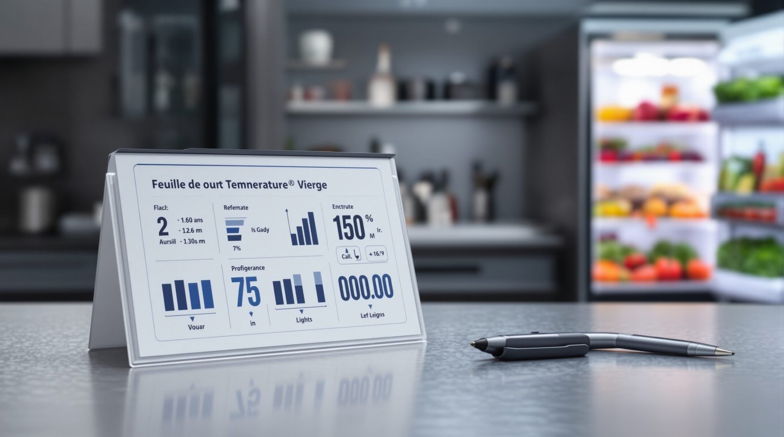 feuille de température frigo vierge à imprimer normes haccp