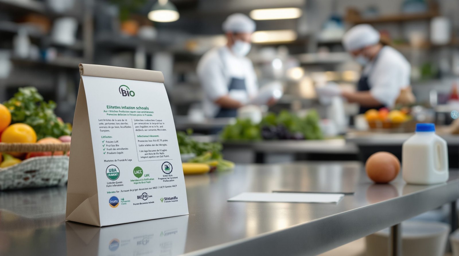 Étiquetage alimentaire restauration collective scolaire bio normes haccp