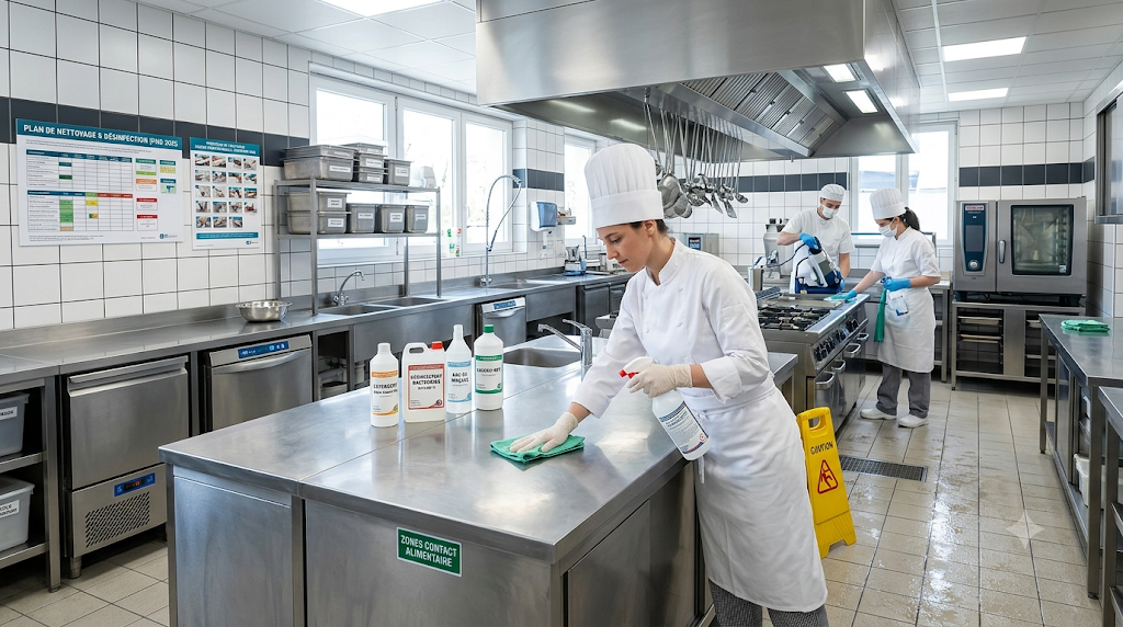 Nettoyage cuisine professionnelle